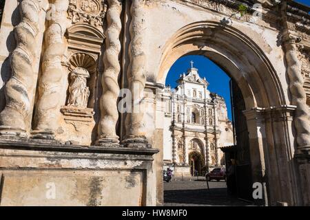 Guatemala, Abteilung Sacatepequez, Antigua Guatemala, Weltkulturerbe der UNESCO, Kirche San Francisco Stockfoto