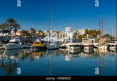 Puerto Deportivo Marina Estepona, Malaga Provinz. Costa Del Sol, Andalusien Süd Spain.Europe Stockfoto