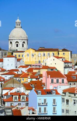 Portugal, Lissabon, Alfama Bereich Belvedere Portas do Sol Stockfoto