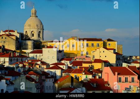 Portugal, Lissabon, Alfama Bereich Belvedere Portas do Sol Stockfoto