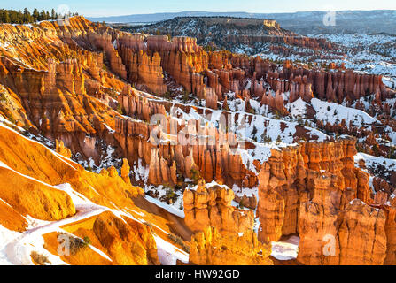 Bryce Canyon National Park im Winter, Utah Stockfoto