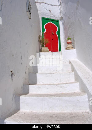 schöne Vintage gemalt Auslöser in einem Dorf Tunis Stockfoto