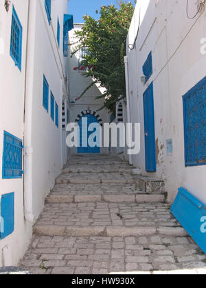 Sidi Bou Said ein traditionelles Dorf in Tunis Stockfoto