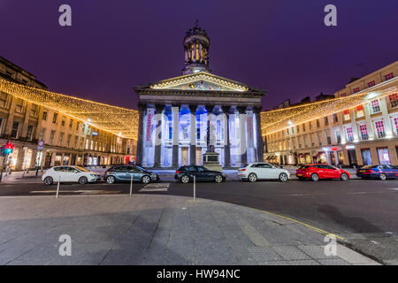 Herzog von Wellington & GOMA Museum in der Queen Street Glasgow Stockfoto