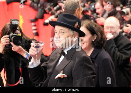 Berlin, Deutschland, 6. Februar 2014: Bill Murray besucht im Berlinale Palast für die internationalen Filmfestspiele Berlin. Stockfoto