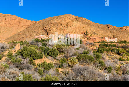 Landschaft des Dades Tal im hohen Atlasgebirge, Marokko Stockfoto