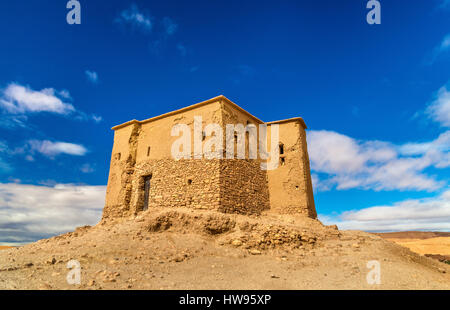 Traditionelle Lehm-Haus in Ait Ben Haddou Dorf, ein UNESCO-Weltkulturerbe in Marokko Stockfoto