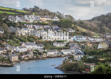 Noss Mayo Dorf in South Hams, South West Devon, UK liegt am Fluss Yealm Stockfoto