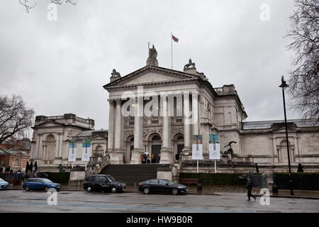 Tate Britain Gallery auf Millbank in London UK Stockfoto