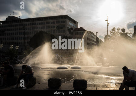 Brunnen in München, Deutschland Stockfoto