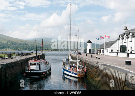 Corpach Meer Lock Caledonian canal Stockfoto