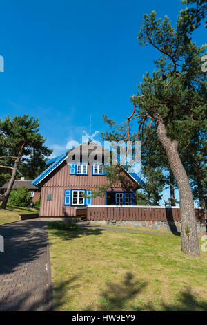 Ehemalige Ferienhaus des deutschen Schriftstellers Thomas Mann in Nida, Coronian spucken, UNESCO World Heritage, Litauen, Osteuropa Stockfoto