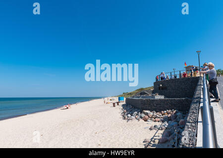 Strand an der Ostsee nördlich von Nida, Coronian spucken, UNESCO-Welterbe, Litauen, Osteuropa Stockfoto