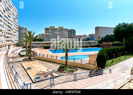 Hochhaus von San Juan de Alicante. Costa Blanca. Spanien Stockfoto