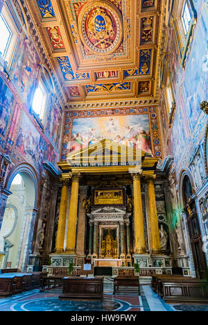 Altar. Erzbasilika San Giovanni in Laterano, offiziell die Kathedrale von Rom. Rom, Lazio, Italien, Europa. Stockfoto