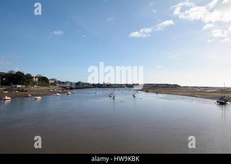 Devon Stadt Teignmouth an der Mündung des Flusses Teign in Devon England Stockfoto