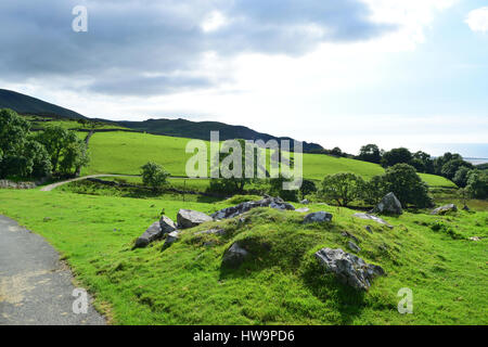 Wandern Sie im Snowdonia National Park - Cregennan Seen Stockfoto