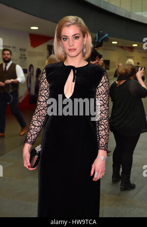 Stefanie Martini Ankunft bei den drei Empire Awards statt im The Roundhouse in Chalk Farm, London. PRESSEVERBAND Foto. Vgl. PA Geschichte SHOWBIZ EmpireAwards. Bild Datum: Sonntag, 19. März 2017. Bildnachweis sollte lauten: Matt Crossick/PA Wire Stockfoto