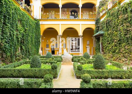 Spanien, Andalusien, Sevilla, Altstadt, die Casa de Pilatos (Pilate Haus), Palast im Mudejar, Gotik und Renaissance Stil Stockfoto