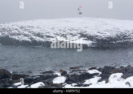 Norwegen, Vesteralen Inseln in der Nähe von Nordmela Stockfoto