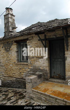 Viza Dorf (Teil 1), Zagoria Dörfer, Epirus Region, Griechenland Stockfoto