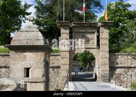 Frankreich, Pyrenäen Orientales, Capcir Region, befestigte Stadt Mont Louis erstellt von Vauban, als UNESCO-Weltkulturerbe Stockfoto