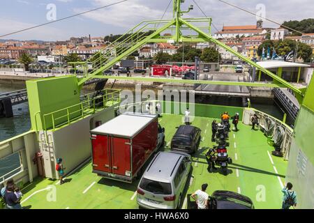 Portugal, Lisboa e Setubal Provinz, Setubal, Ferry Boat zwischen Troia und Setubal Stockfoto