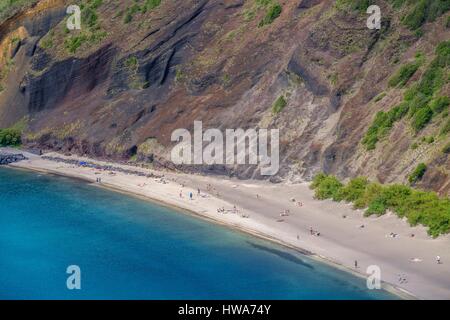 Portugal, Azoren, Insel Faial, Horta, Porto Pim Strand Stockfoto