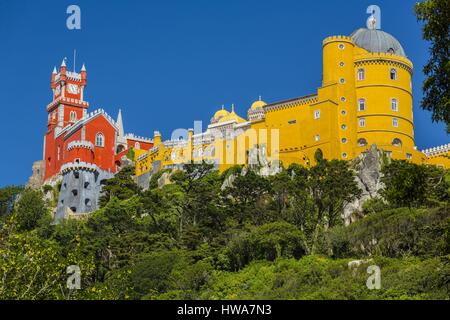 Portugal, Lisboa e Setubal Provinz Sintra Weltkulturerbe der UNESCO, Pena Nationalpalast Stockfoto