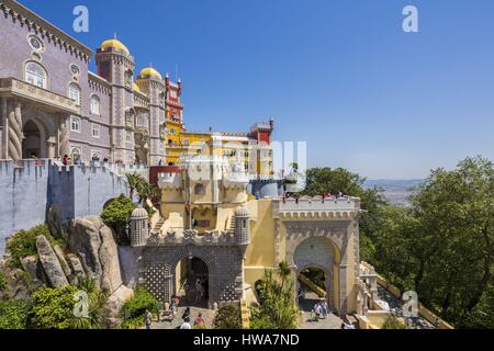 Portugal, Lisboa e Setubal Provinz Sintra Weltkulturerbe der UNESCO, Pena Nationalpalast Stockfoto