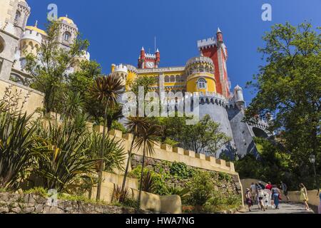 Portugal, Lisboa e Setubal Provinz Sintra Weltkulturerbe der UNESCO, Pena Nationalpalast Stockfoto