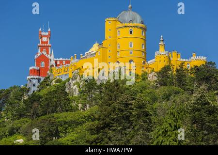 Portugal, Lisboa e Setubal Provinz Sintra Weltkulturerbe der UNESCO, Pena Nationalpalast Stockfoto