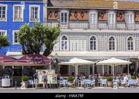 Portugal, Lisboa e Setubal Provinz Sintra Weltkulturerbe der UNESCO, Paris Cafe restaurant Stockfoto