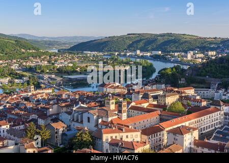 Frankreich, Isere, Vienne am Rande der Rhône Stockfoto