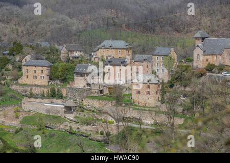 Frankreich, Aveyron, Dorf Rodelle, Causse Comtal Stockfoto