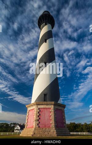 USA, North Carolina, Cape Hatteras National Saeshore, Buxton, Cape Hatteras Lighthouse, b. 1870, höchste Ziegelstein Struktur in den USA Stockfoto