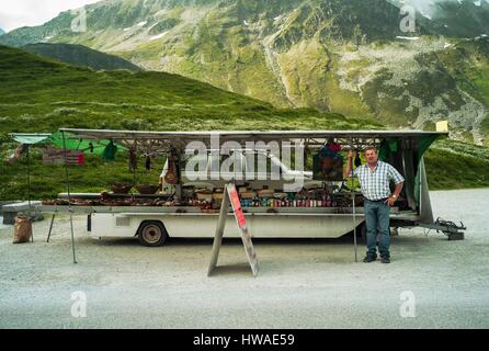 Frankreich, Savoyen, Beaufortain Tal, Beaufort Sur Doron, Cormet Roselend-Pass (1967 m) Stockfoto