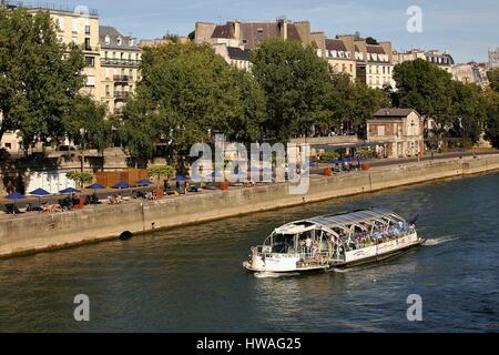 Frankreich, Paris, Weltkulturerbe der UNESCO, Batobus Bereich Stockfoto