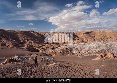 Chile, Atacama-Wüste, San Pedro de Atacama, Valle De La Luna Stockfoto