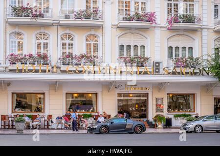 Vietnam, Südosten, Ho-Chi-Minh-Stadt (Saigon), District 1, Continental Hotel aus dem Jahr 1880 Stockfoto