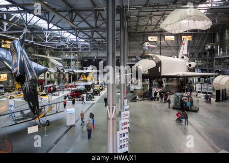 Deutschland, Rheinland-Pfalz, Speyer, Technik Museum Speyer, letzte erhaltene Beispiel der sowjetischen Raumfähre Buran Stockfoto