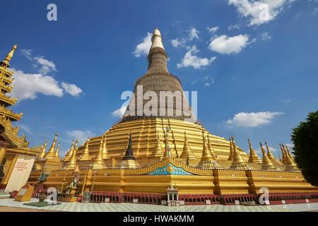 Myanmar, Bago Zustand, Bago, Shwemawdaw Pagode ist eine Stupa in Bago, befindet sich in Reparatur Stockfoto