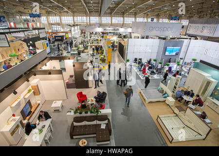 Ferniture und Dekor Messe in Poznan, Polen Stockfoto