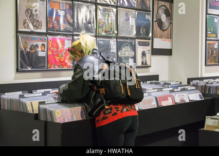 Sister Ray in Berwick Street Market, Soho, London, Großbritannien Stockfoto