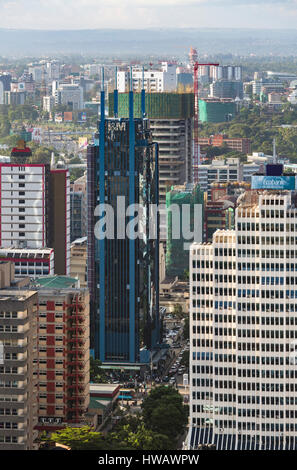 Nairobi, Kenia - 23. Dezember: Blick auf die ich & M Bankgebäude in Nairobi, Kenia am 23. Dezember 2015 Stockfoto