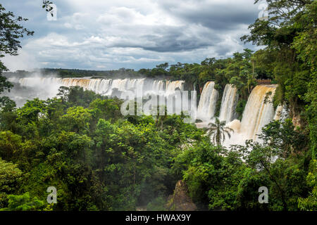 Iguazu falls National Park. tropischen Wasserfällen und Regenwald-Landschaft Stockfoto