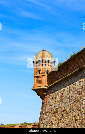 Vedette, Montjuic Castell, Barcelona, Katalonien, Spanien Stockfoto