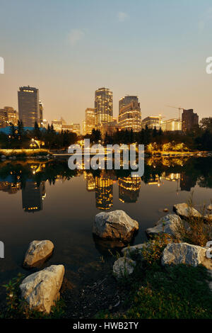 Calgary Prinz Insel in der Nacht, Kanada. Stockfoto