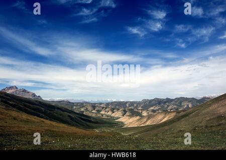 Kirgisistan, Naryn Provinz, Sightseeing Tour und Mountain trek Stockfoto