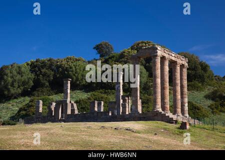 Italien, Sardinien, Süd-West Sardinien, Tempio de Antas, Ruinen des römischen Tempels Stockfoto